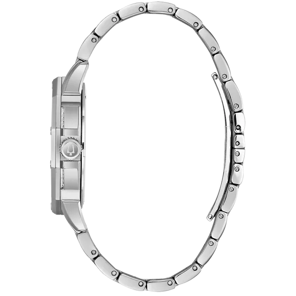 MENS BULOVA  SILVER-TONE OCTAVA WATCH Image 3 Van Adams Jewelers Snellville, GA