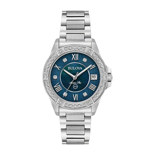 BULOVA SILVER-TONE STAINLESS STEEL WATCH Van Adams Jewelers Snellville, GA