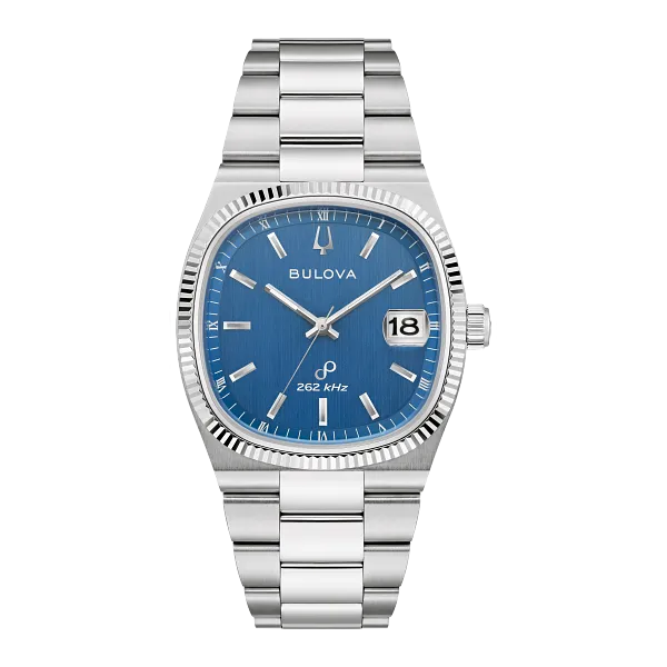 MENS BULOVA THE SILVER-TONE STAINLESS STEEL WATCH Van Adams Jewelers Snellville, GA