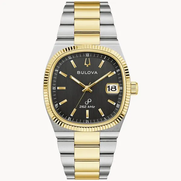 MENS BULOVA  GOLD- AND SILVER-TONE STAINLESS STEEL WATCH Van Adams Jewelers Snellville, GA