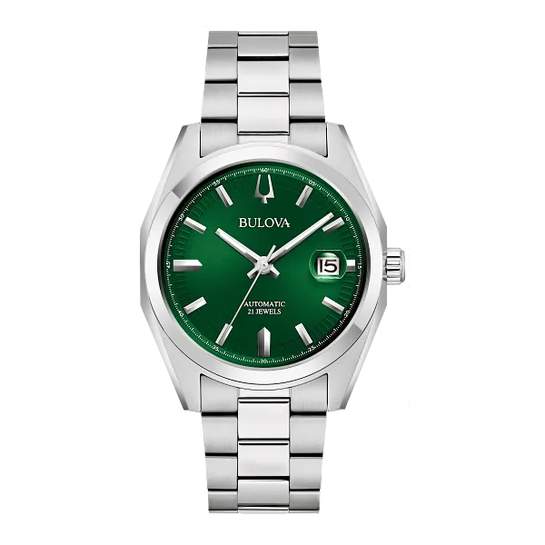 MENS BULOVA SILVER-TONE STAINLESS STEEL WATCH Van Adams Jewelers Snellville, GA