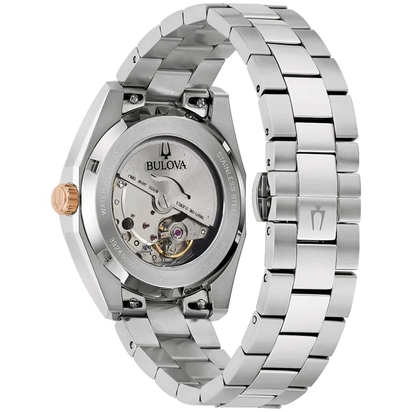 MENS BULOVA  SILVER-TONE STAINLESS STEEL WACH Image 2 Van Adams Jewelers Snellville, GA