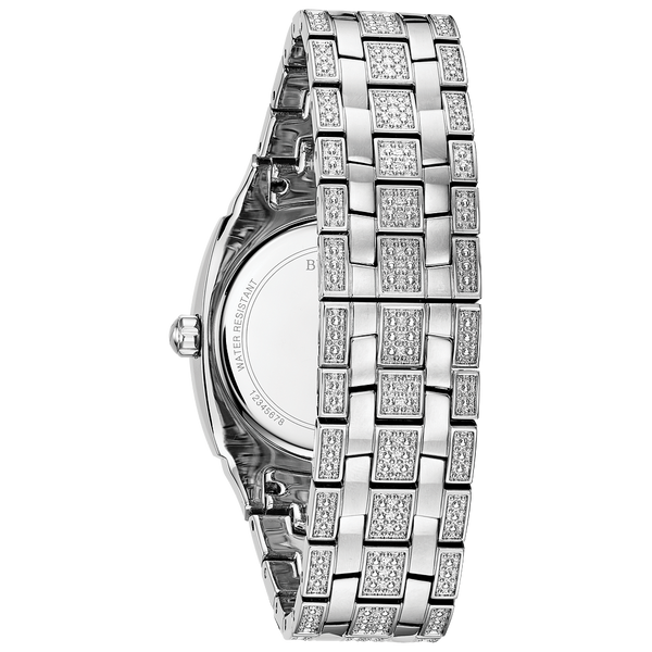 BULOVA SILVER-TONE CRYSTAL PHANTOM WATCH Image 2 Van Adams Jewelers Snellville, GA