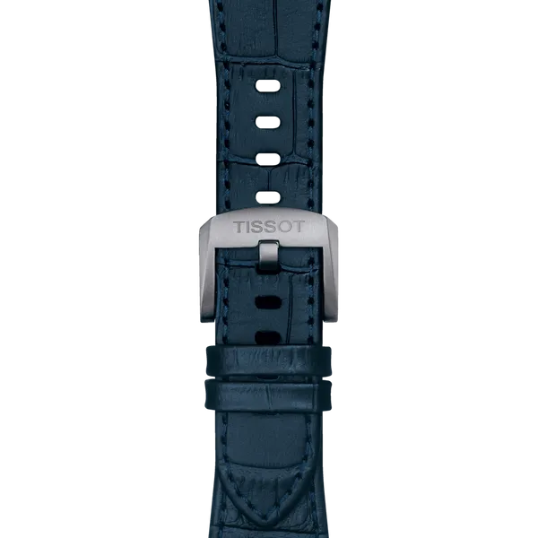 TISSOT OFFICIAL BLUE PRX 40MM LEATHER STRAP Van Adams Jewelers Snellville, GA