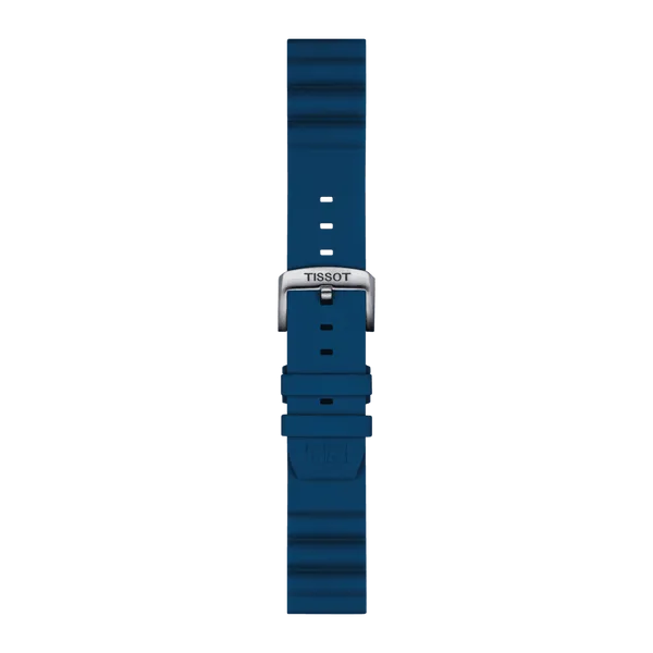 TISSOT OFFICIAL BLUE SILICONE STRAP LUGS 22 MM Image 2 Van Adams Jewelers Snellville, GA