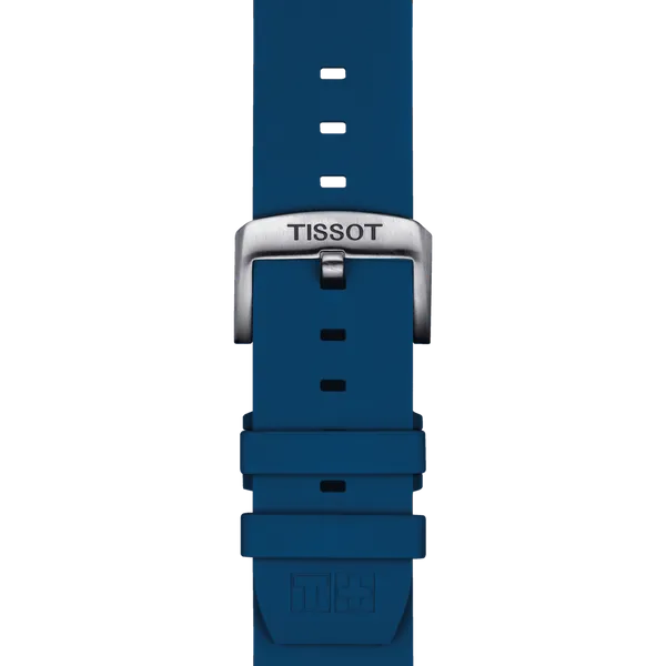TISSOT OFFICIAL BLUE SILICONE STRAP LUGS 22 MM Van Adams Jewelers Snellville, GA