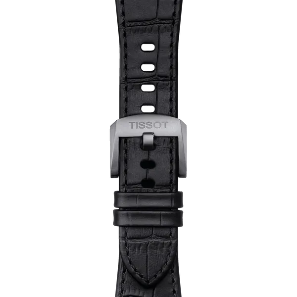 TISSOT OFFICIAL BLACK PRX 40MM LEATHER STRAP Van Adams Jewelers Snellville, GA