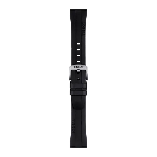 TISSOT OFFICIAL BLACK RUBBER STRAP 20 MM Image 2 Van Adams Jewelers Snellville, GA