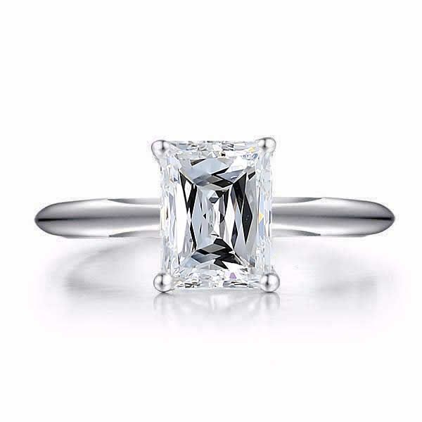 1 CT Radiant Cut lab Grown Diamond Solitaire Ring Van Adams Jewelers Snellville, GA