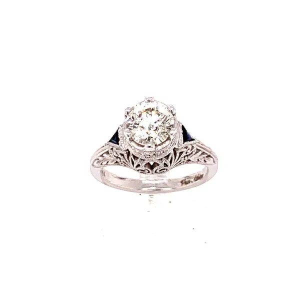1.40 Carat Round Cut Diamond Ring Image 2 Van Atkins Jewelers New Albany, MS