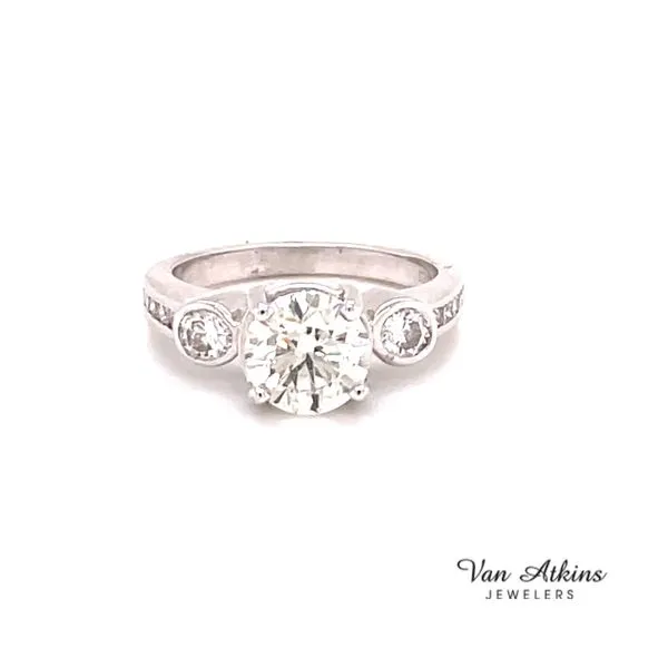 1.53 Carat Round Cut Diamond Ring Van Atkins Jewelers New Albany, MS