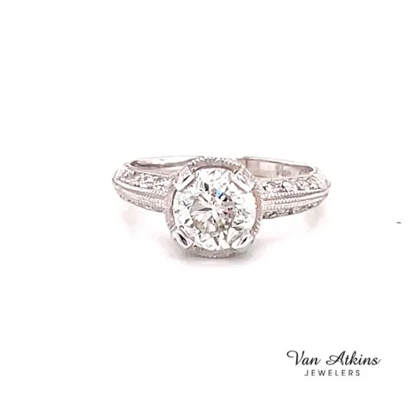 1.55 Carat Round Cut Diamond Ring Van Atkins Jewelers New Albany, MS