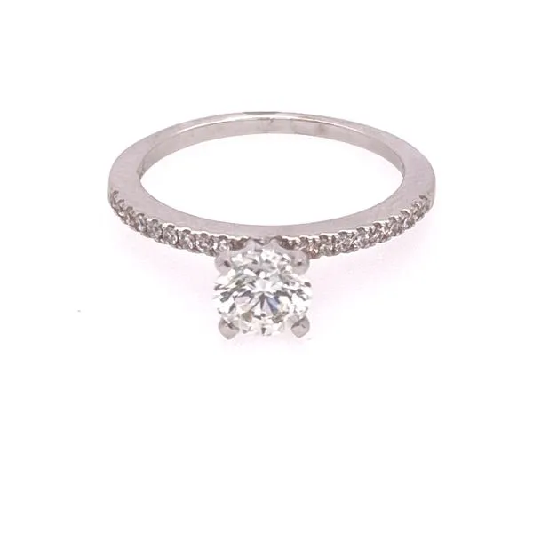 0.67 Carat Round Cut Diamond Ring Image 2 Van Atkins Jewelers New Albany, MS