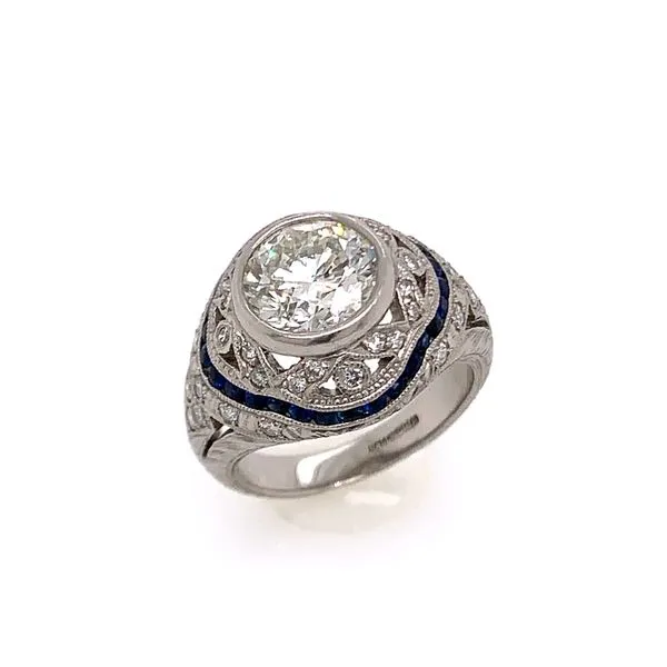 2.25 Carat Round Cut Diamond Ring Image 2 Van Atkins Jewelers New Albany, MS