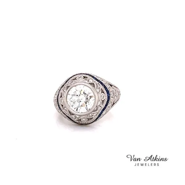 2.25 Carat Round Cut Diamond Ring Van Atkins Jewelers New Albany, MS