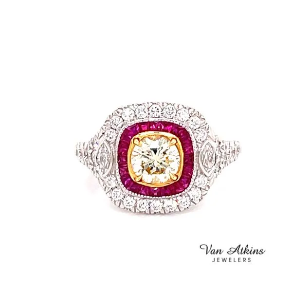 1.01 Carat Round Cut Diamond Ring Van Atkins Jewelers New Albany, MS
