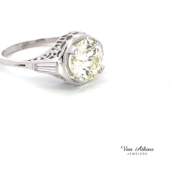 2.63 Carat Diamond Rings European Image 2 Van Atkins Jewelers New Albany, MS