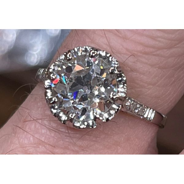 1.98 Carat Old Euro Cut Diamond Van Atkins Jewelers New Albany, MS
