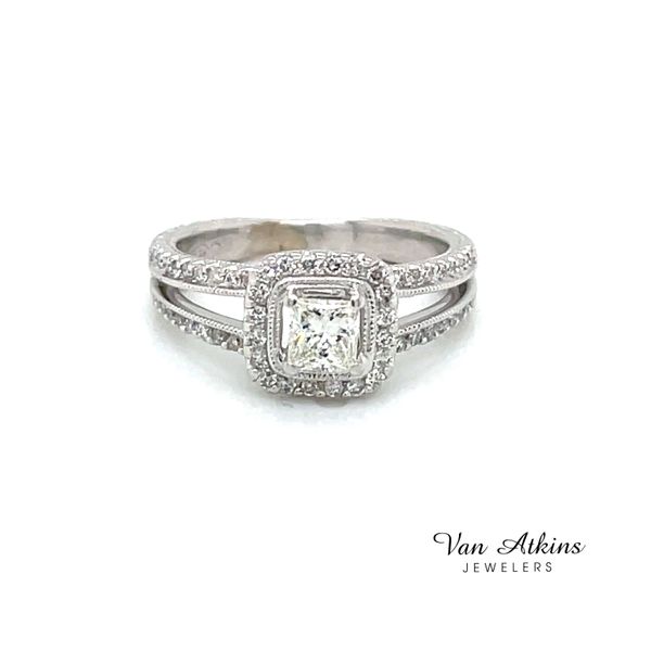 0.50 Carat Diamond Rings Princess Van Atkins Jewelers New Albany, MS