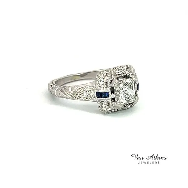 1.35 Carat Diamond Rings Princess Image 2 Van Atkins Jewelers New Albany, MS