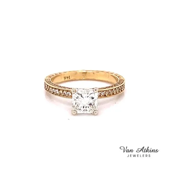 Diamond Ring Radiant Van Atkins Jewelers New Albany, MS