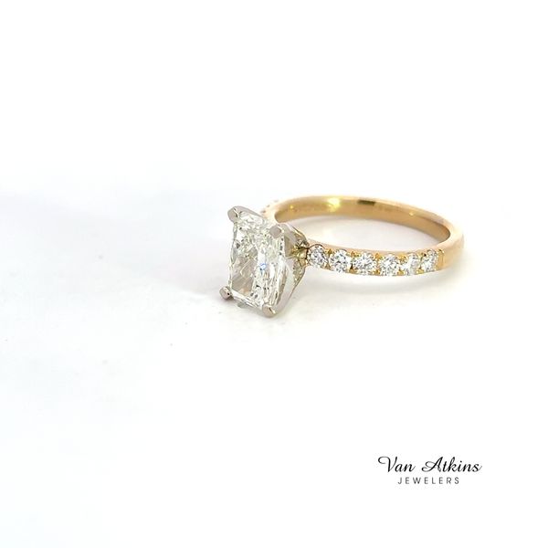 2.63 Carat Diamond Ring Radiant Image 3 Van Atkins Jewelers New Albany, MS