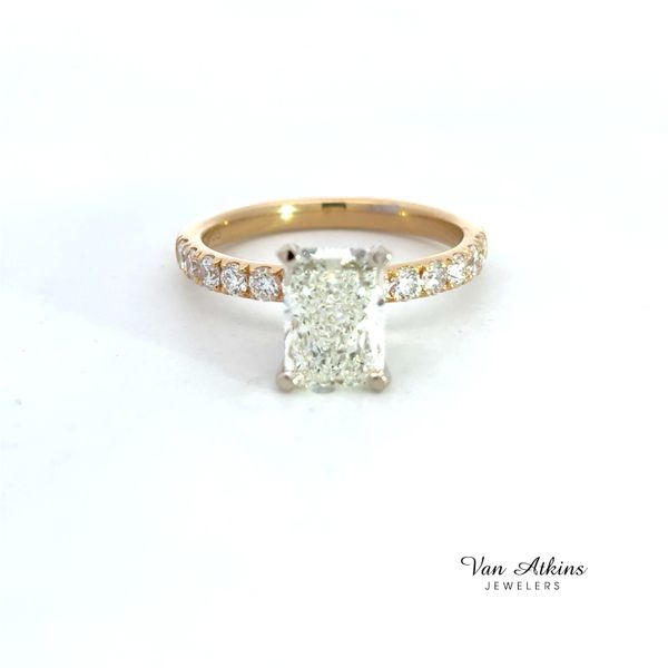 2.63 Carat Diamond Ring Radiant Van Atkins Jewelers New Albany, MS
