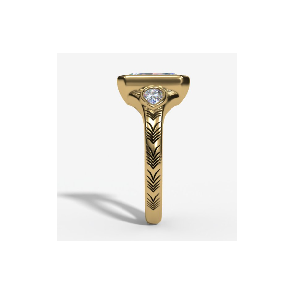 2.35 Carat Lab Grown Diamond Ring Radiant Image 3 Van Atkins Jewelers New Albany, MS
