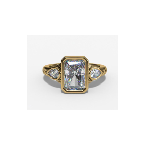 2.35 Carat Lab Grown Diamond Ring Radiant Van Atkins Jewelers New Albany, MS