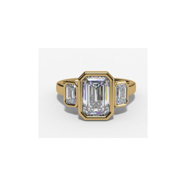 2.55 Carat Lab Grown Diamond Ring Radiant Van Atkins Jewelers New Albany, MS