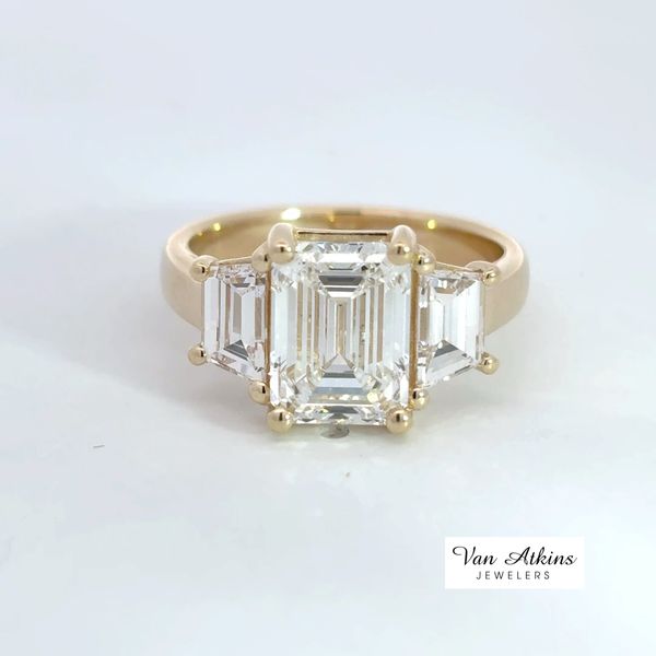 4.19 Carat Lab Grown Diamond Ring Radiant Van Atkins Jewelers New Albany, MS