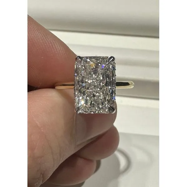 Diamond Ring Radiant Van Atkins Jewelers New Albany, MS