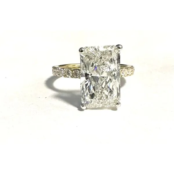 Diamond Ring Radiant Van Atkins Jewelers New Albany, MS