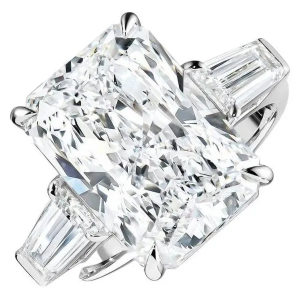 Diamond Ring Radiant Van Atkins Jewelers New Albany, MS