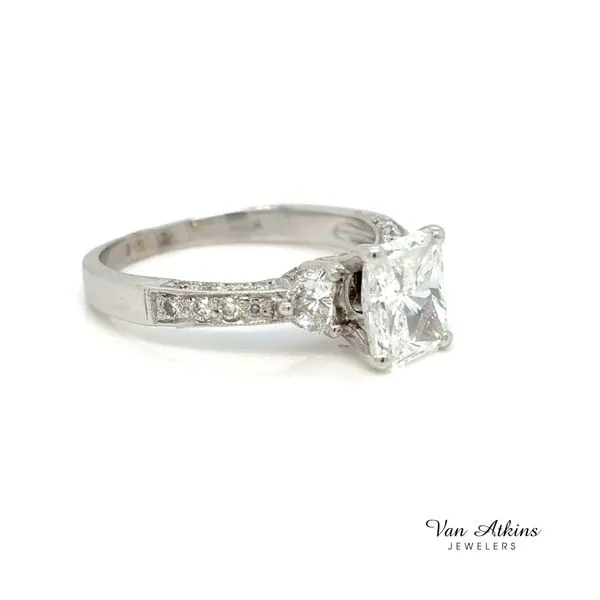 2.18 Carat Diamond Ring Radiant Image 2 Van Atkins Jewelers New Albany, MS