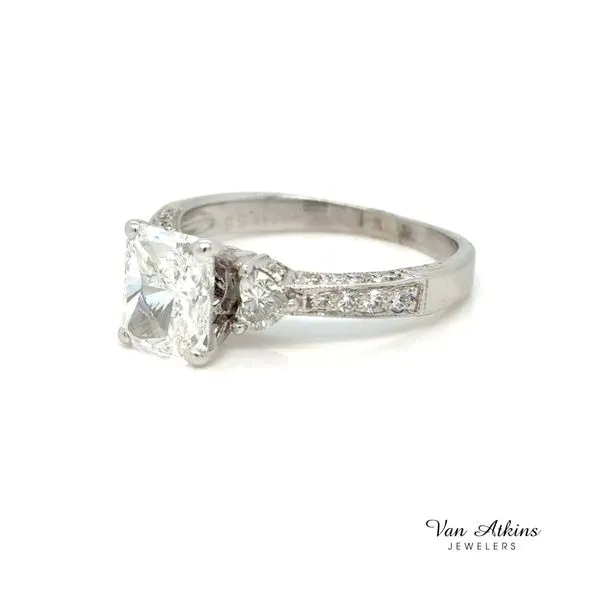 2.18 Carat Diamond Ring Radiant Image 3 Van Atkins Jewelers New Albany, MS