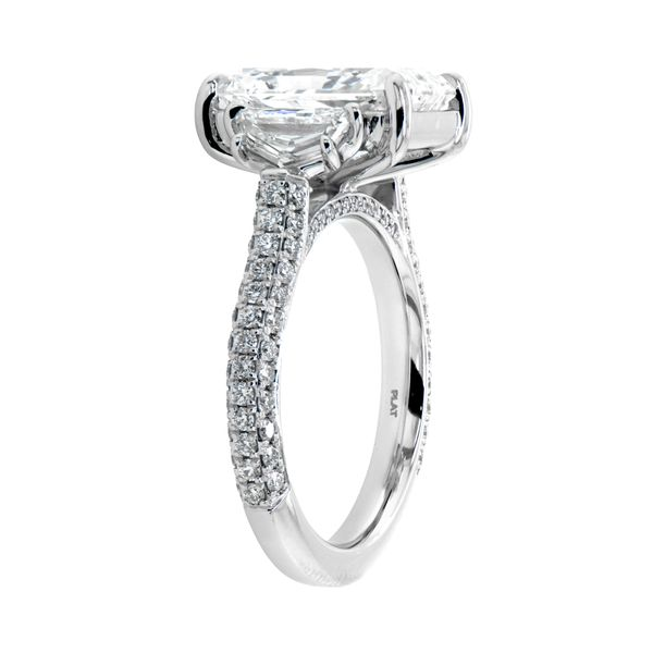 Diamond Ring Radiant Image 2 Van Atkins Jewelers New Albany, MS