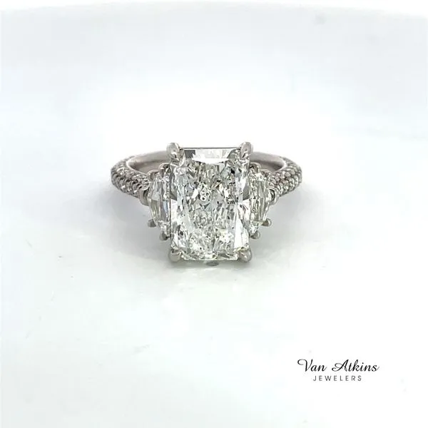 6.16 Carat Diamond Rings Radiant Image 4 Van Atkins Jewelers New Albany, MS