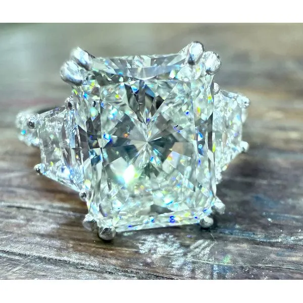 Diamond Ring Radiant Image 2 Van Atkins Jewelers New Albany, MS