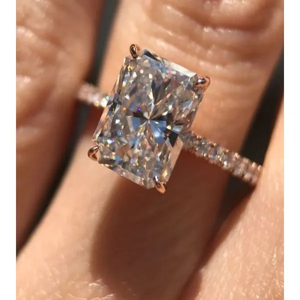 Diamond Ring Radiant Van Atkins Jewelers New Albany, MS