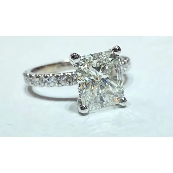 Diamond Ring Radiant Van Atkins Jewelers New Albany, MS