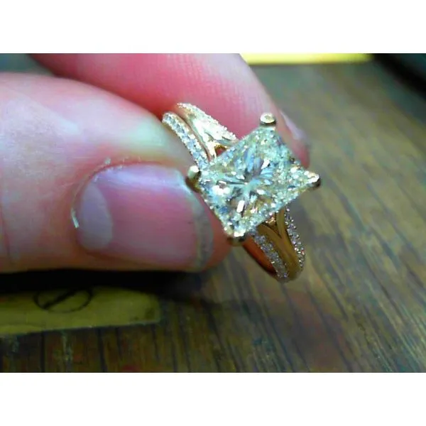 Diamond Ring Radiant Van Atkins Jewelers New Albany, MS
