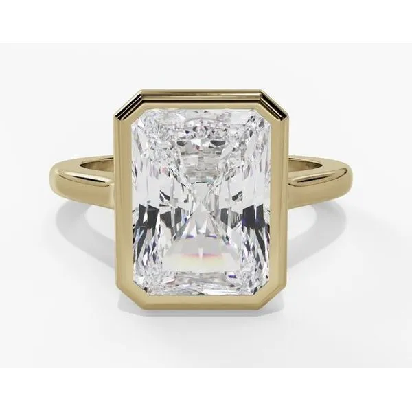 2.58 Carat Diamond Ring Bezel Radiant Van Atkins Jewelers New Albany, MS
