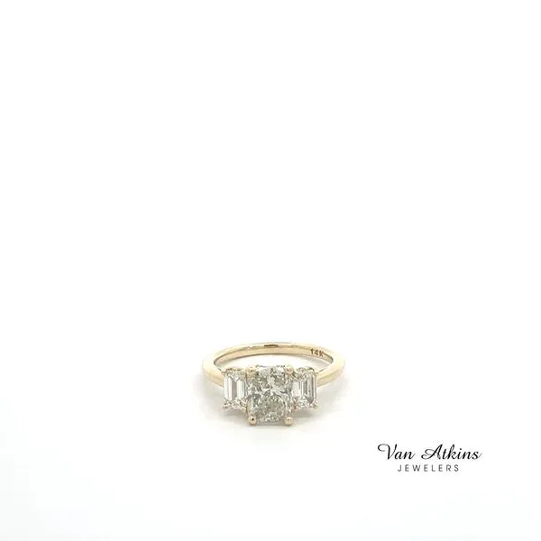 1.00 Carat Three Stone Rings Van Atkins Jewelers New Albany, MS