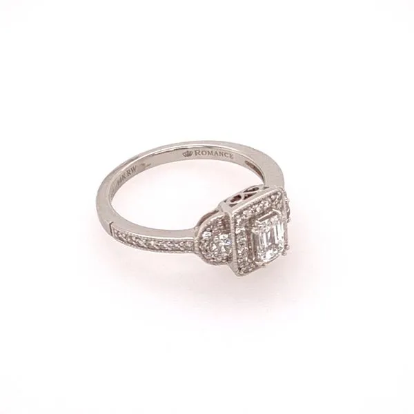 Diamond Ring Emerald Image 2 Van Atkins Jewelers New Albany, MS