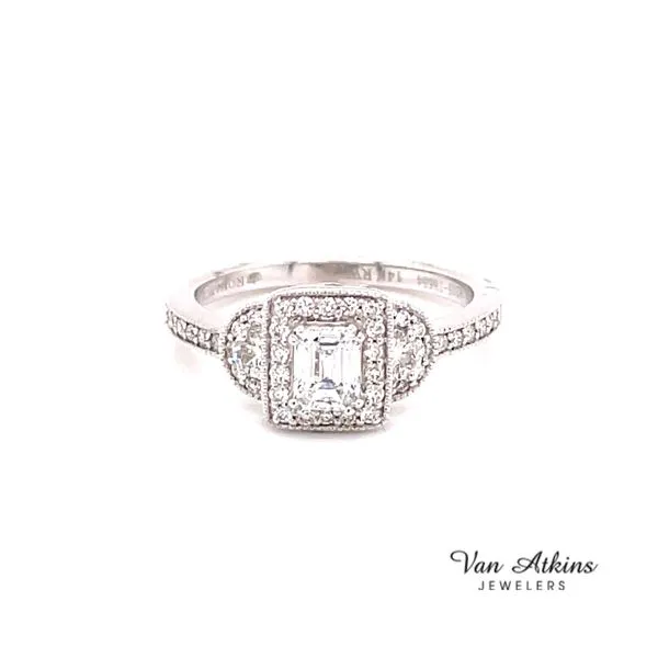 Diamond Ring Emerald Image 3 Van Atkins Jewelers New Albany, MS
