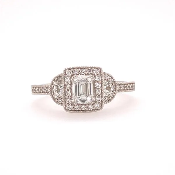 Diamond Ring Emerald Van Atkins Jewelers New Albany, MS