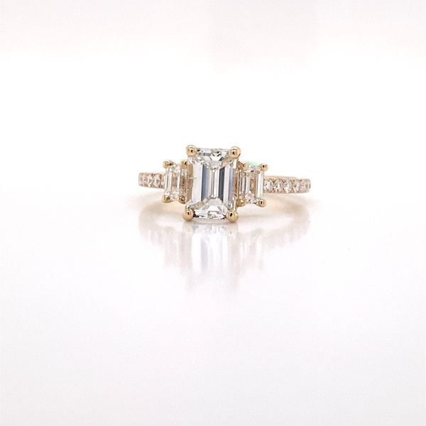 Diamond Ring Emerald Van Atkins Jewelers New Albany, MS