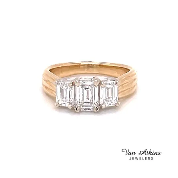 Diamond Ring Emerald Van Atkins Jewelers New Albany, MS