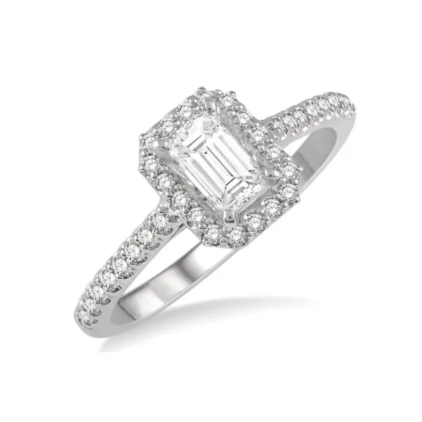 0.25 Carat Emerald Cut Diamond Ring Van Atkins Jewelers New Albany, MS
